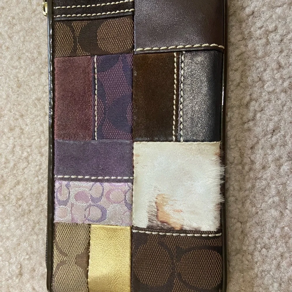 Authentic COACH Vintage Patchwork Wristlet